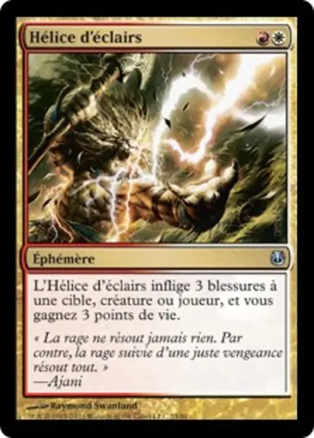 Hélice d'éclairs, carte Magic DDH 23 — extension Duel Decks: Ajani vs. Nicol Bolas