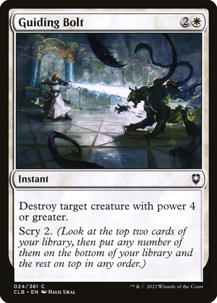 Guiding Bolt, Magic card CLB 24 — Commander Legends: Battle for Baldur's Gate set