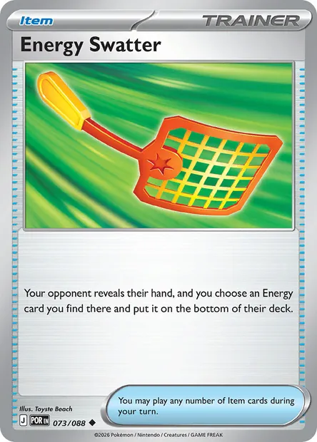 Energy Swatter, Pokémon card POR 073 — Perfect Order set