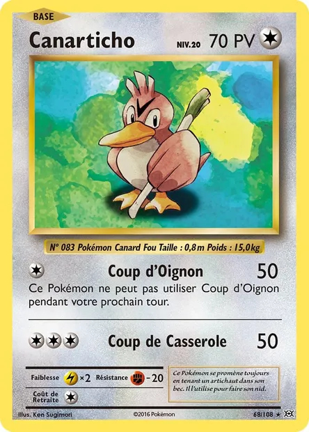 Canarticho, carte Pokémon EVO 68 — extension Évolutions