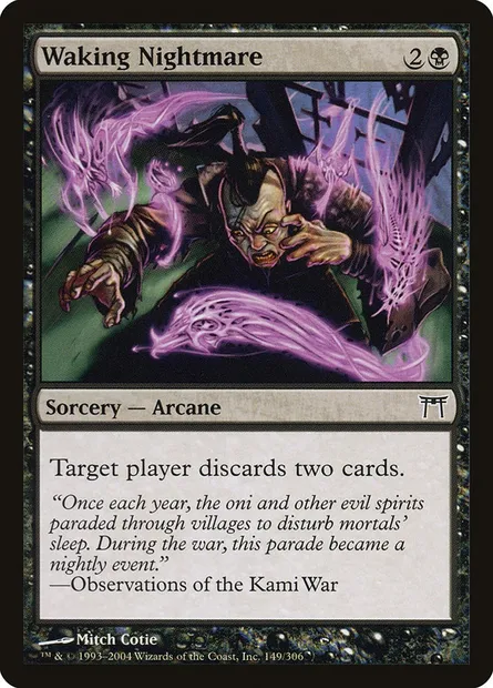 Réveil par cauchemar, carte Magic CHK 149 — extension Guerriers de Kamigawa