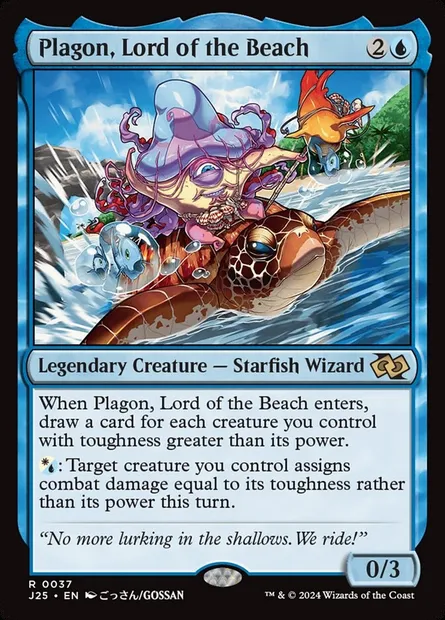 Plagon, Lord of the Beach, Magic card J25 37 — Foundations Jumpstart set