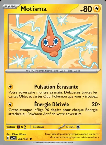 Motisma, carte Pokémon SSP 061 — extension Étincelles Déferlantes