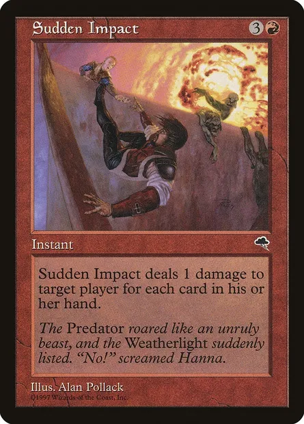 Sudden Impact, Magic card TMP 208 — Tempest set