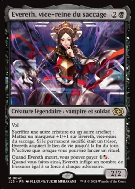 Evereth, vice-reine du saccage, carte Magic J25 41 — extension Foundations Jumpstart