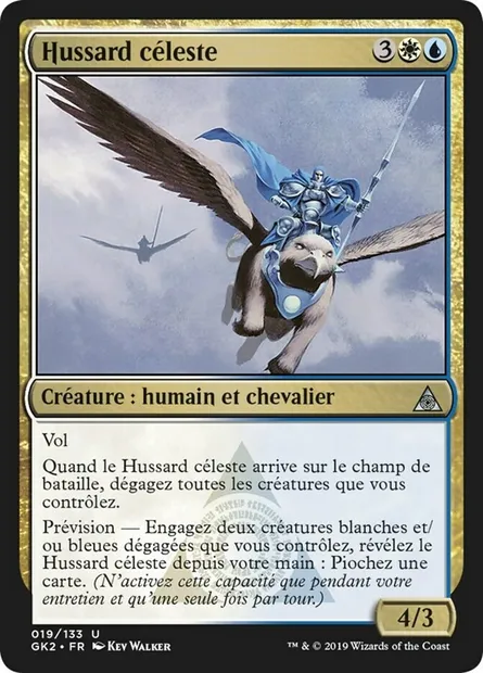 Hussard céleste, carte Magic GK2 19 — extension RNA Guild Kit