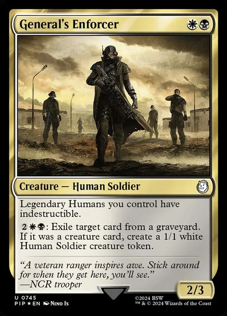 Argousin du général, carte Magic PIP 745 — extension Fallout