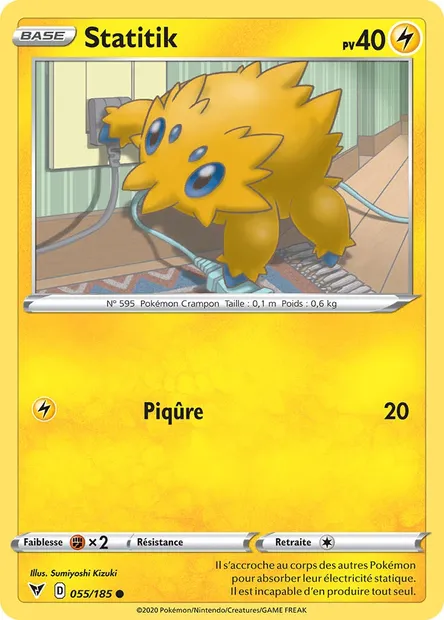 Statitik, carte Pokémon VIV 55 — extension Voltage Éclatant