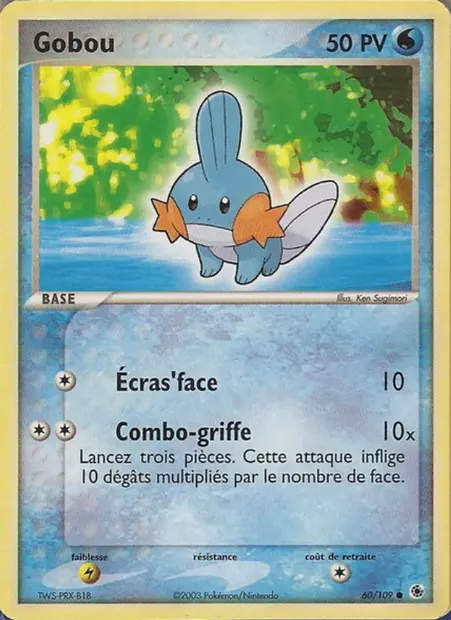 Gobou, carte Pokémon RS 60 — extension EX Rubis & Saphir