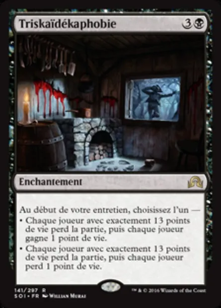 Triskaïdékaphobie, carte Magic SOI 141 — extension Ténèbres sur Innistrad