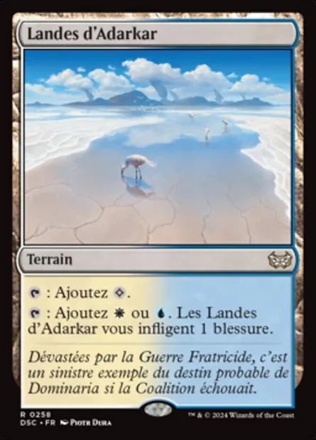 Landes d'Adarkar, carte Magic DSC 258 — extension Duskmourn: House of Horror Commander