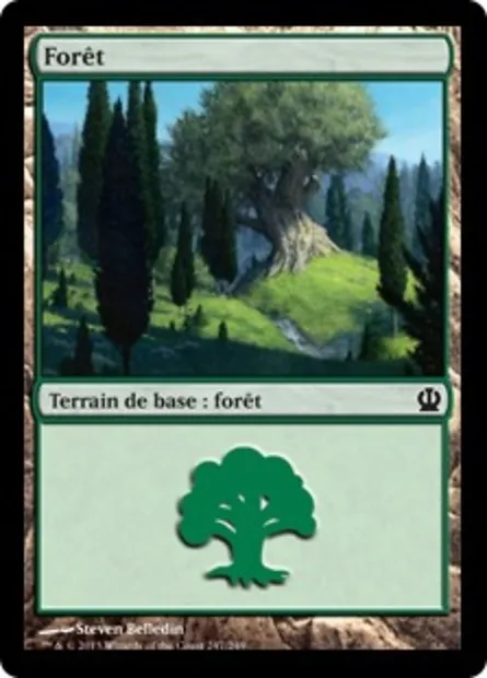 Forêt, carte Magic THS 247 — extension Theros