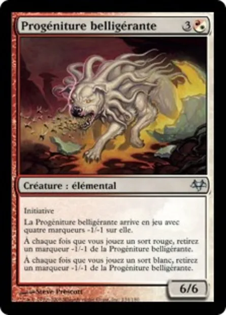 Progéniture belligérante, carte Magic EVE 134 — extension Coucheciel