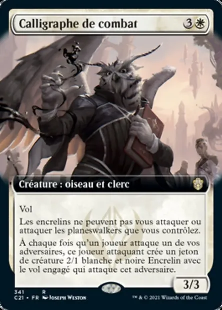 Calligraphe de combat, carte Magic C21 341 — extension Commander 2021
