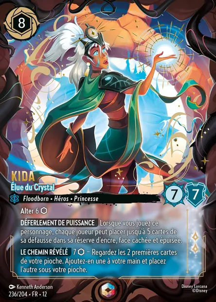 Kida - Élue du Crystal, carte Disney Lorcana CH12-236 — extension Contrées Inconnues