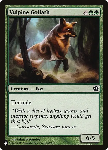 Vulpine Goliath, Magic card PLST THS-183 — The List set