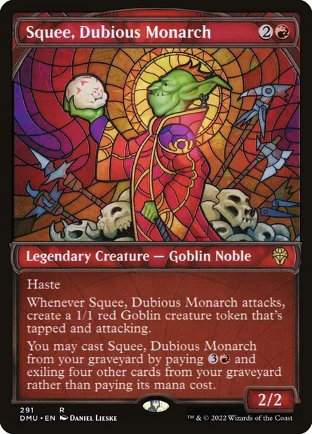 Squee, Dubious Monarch, Magic card DMU 291 — Dominaria United set