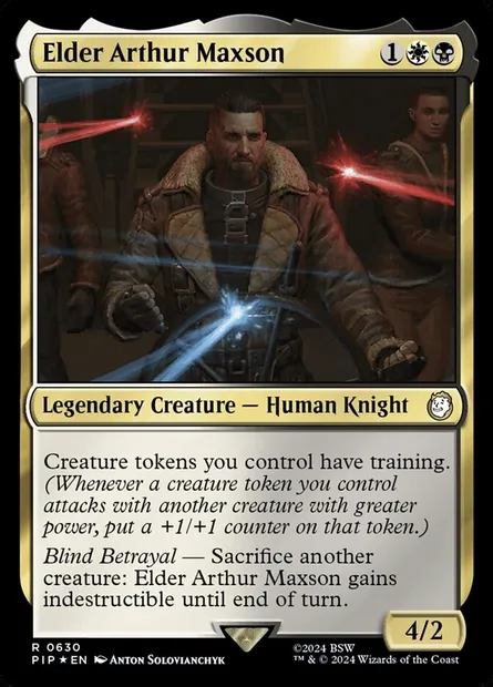 Elder Arthur Maxson, Magic card PIP 630 — Fallout set