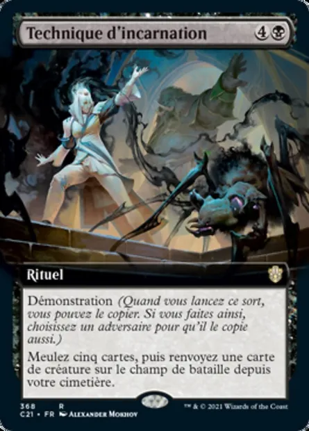 Technique d'incarnation, carte Magic C21 368 — extension Commander 2021