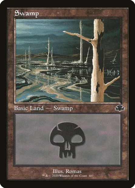 Swamp, Magic card DMR 407 — Dominaria Remastered set