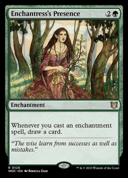Enchantress's Presence, Magic card WOC 125 — Wilds of Eldraine Commander set