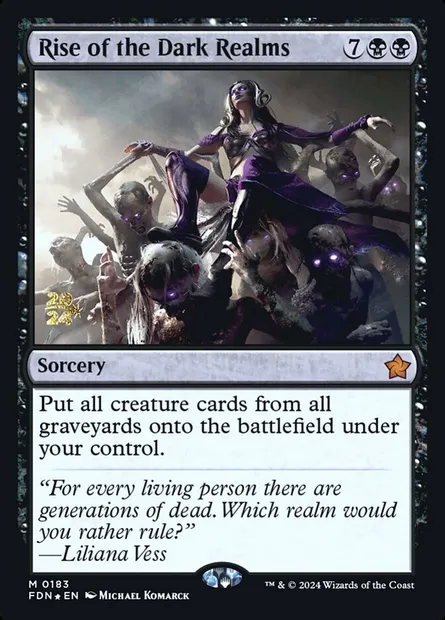 Rise of the Dark Realms, Magic card PFDN 183s — Foundations Promos set