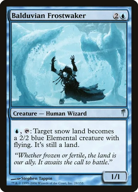 Gelveilleur balduvian, carte Magic CSP 28 — extension Souffle glaciaire