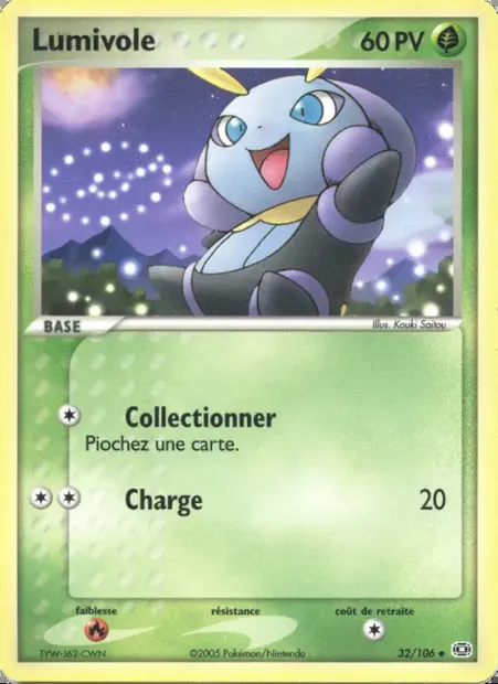 Lumivole, carte Pokémon EM 32 — extension EX Émeraude