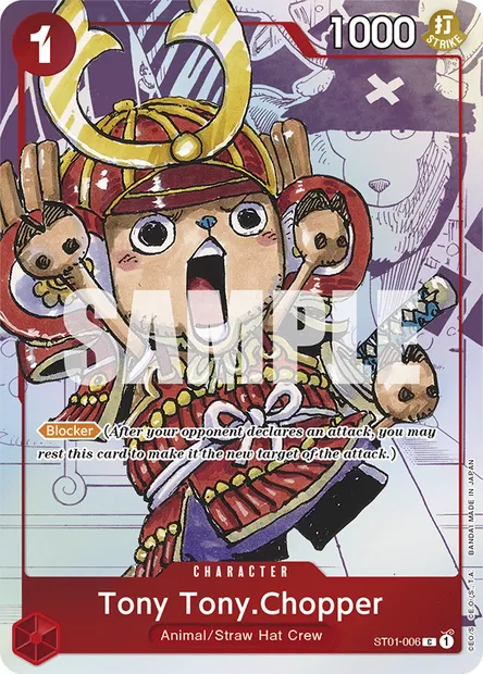 Tony Tony.Chopper, One Piece card ST01-006 — Straw Hat Crew set