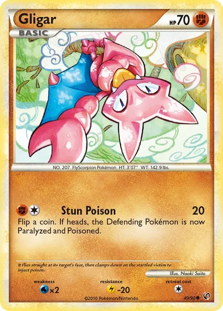 Gligar, Pokémon card UD 49 — Undaunted set