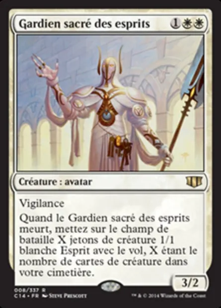 Gardien sacré des esprits, carte Magic C14 8 — extension Commander 2014