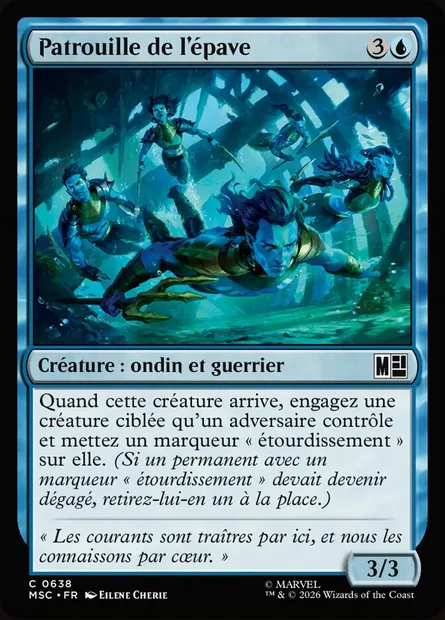 Patrouille de l'épave, carte Magic MSC 638 — extension Marvel Super Heroes Commander