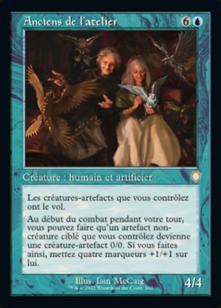 Anciens de l'atelier, carte Magic BRC 102 — extension The Brothers' War Commander