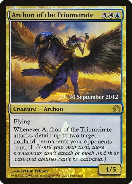 Archonte du Triumvirat, carte Magic PRTR 142★ — extension Return to Ravnica Promos