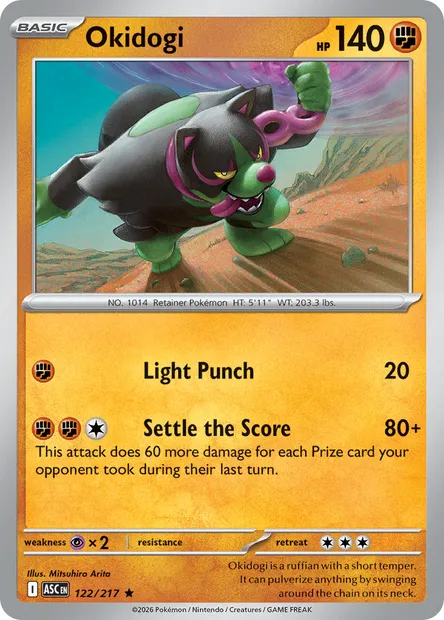 Okidogi, Pokémon card ASC 122 — Ascended Heroes set
