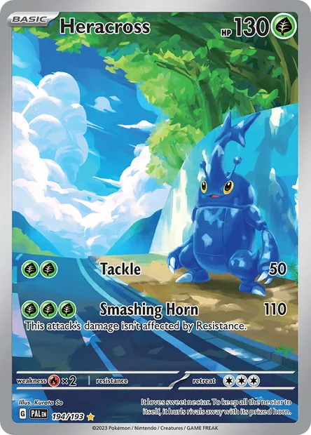 Heracross, Pokémon card PAL 194 — Paldea Evolved set