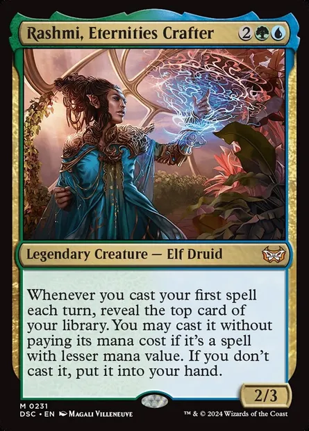 Rashmi, Eternities Crafter, Magic card DSC 231 — Duskmourn: House of Horror Commander set