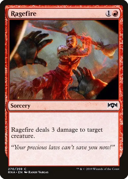 Ragefire, Magic card RNA 270 — Ravnica Allegiance set