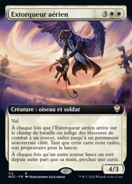 Extorqueur aérien, carte Magic NCC 112 — extension New Capenna Commander