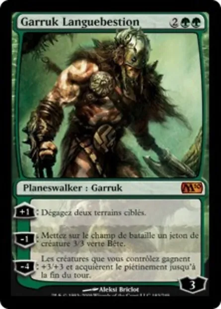 Garruk Languebestion, carte Magic M10 183 — extension Magic 2010