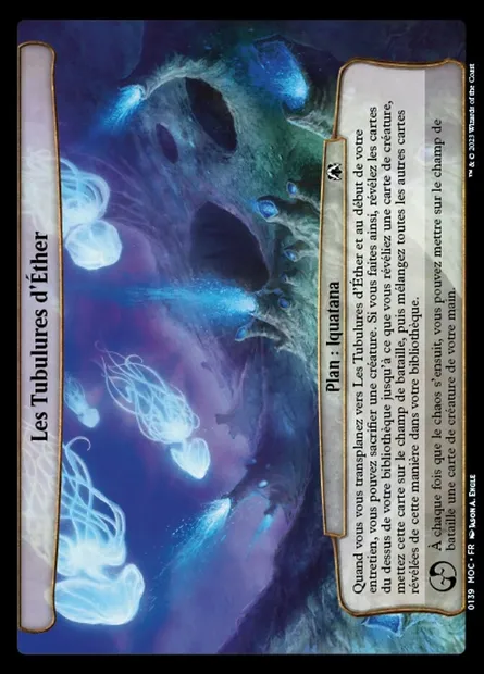 Les Tubulures d'Éther, carte Magic MOC 139 — extension March of the Machine Commander