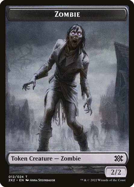 Zombie, carte Magic T2X2 12 — extension Double Masters 2022 Tokens