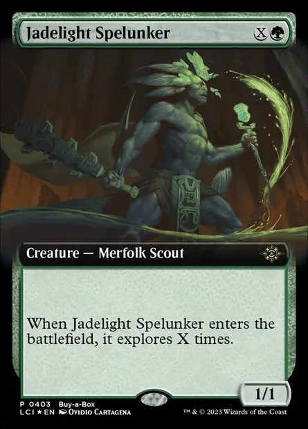 Jadelight Spelunker, Magic card LCI 403 — The Lost Caverns of Ixalan set