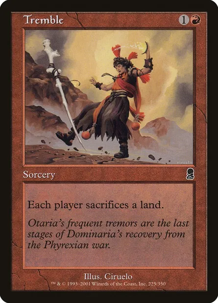 Tremble, Magic card ODY 225 — Odyssey set