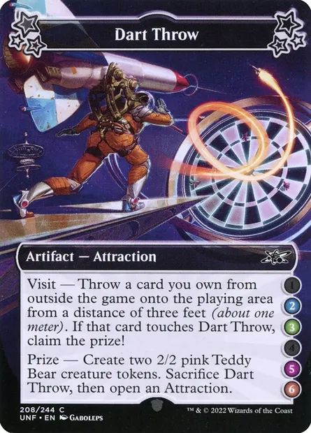 Dart Throw, Magic card UNF 208b — Unfinity set
