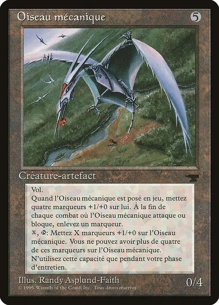 Oiseau mécanique, carte Magic REN 122 — extension Renaissance