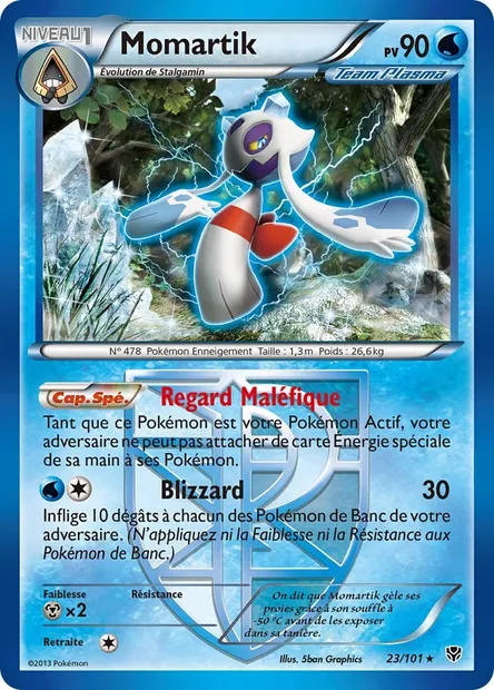 Momartik, carte Pokémon PLB 23 — extension Explosion Plasma