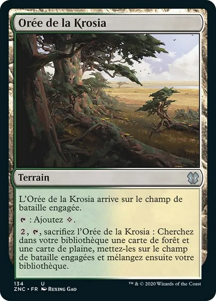 Orée de la Krosia, carte Magic ZNC 134 — extension Zendikar Rising Commander