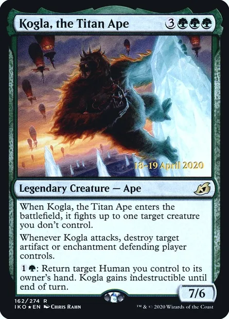 Kogla, the Titan Ape, Magic card PIKO 162s — Ikoria: Lair of Behemoths Promos set