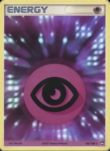 Énergie Psy, carte Pokémon PK 107 — extension EX Gardiens du Pouvoir